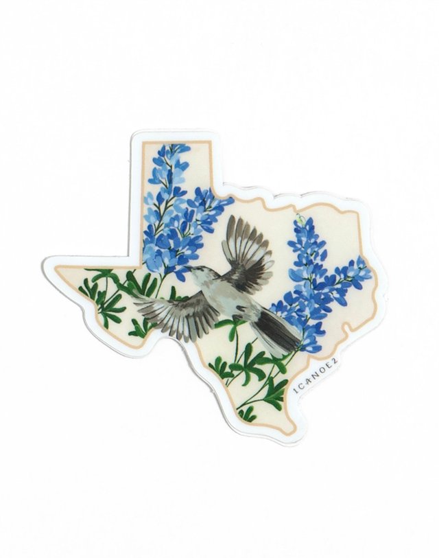 Birds & Blooms Texas Decal Sticker, 5 of 5