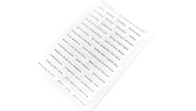 Stamp Set : 4×6 Week In The Life Phrases, 2 of 2