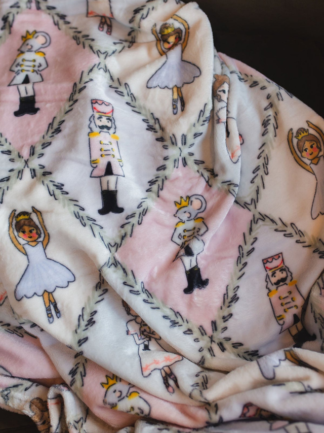 The Nutcracker Christmas Fleece Throw Blanket, 3 of 7