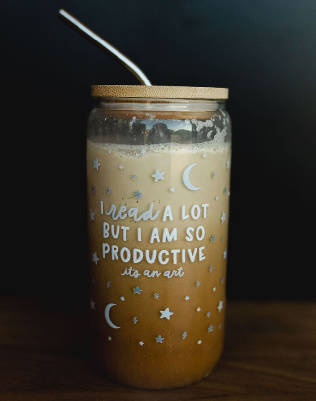 I Read A Lot Glass Can, 1 of 2