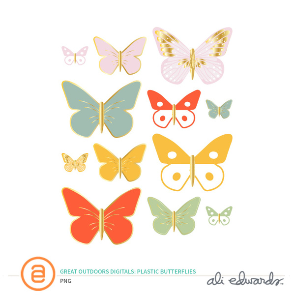 The Great Outdoors Digital Plastic Butterflies, 1 of 1