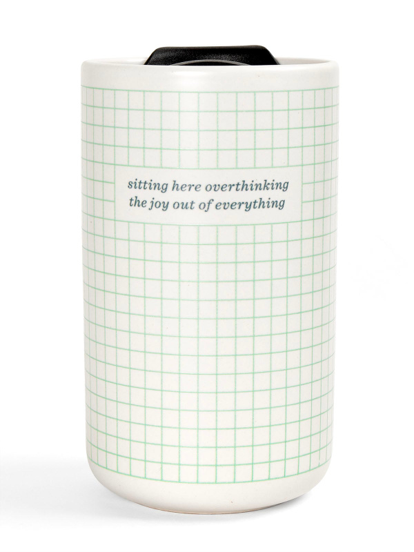 Overthinking The Joy Out of Everything Travel Coffee Mug, 1 of 1