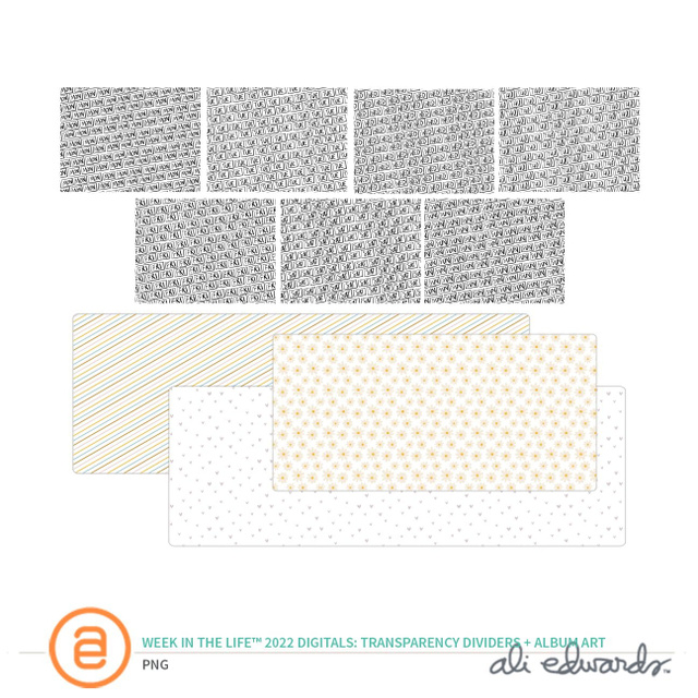 Week In The Life™ 2022 Digital Transparency Dividers + Album Art , 1 of 1