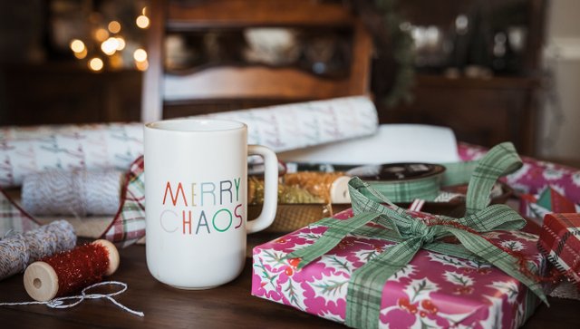 Merry Chaos Large Ceramic Coffee Mug, 4 of 5
