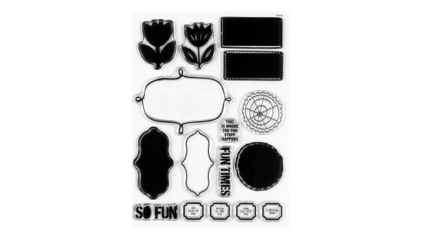 Stamps Are Fun 6×8 Stamp Set - January 2025 , 1 of 2