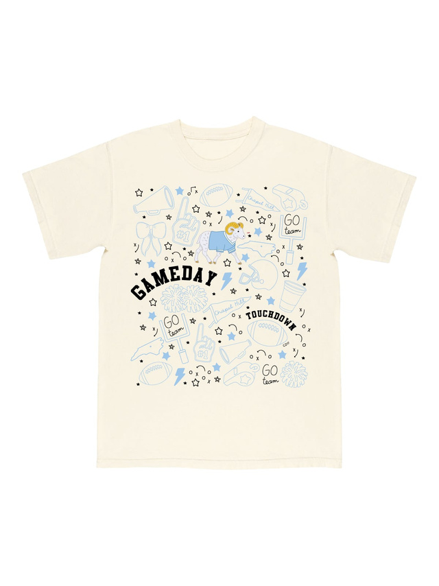 Chapel Hill Football Game Day Tee - Ivory, 4 of 5