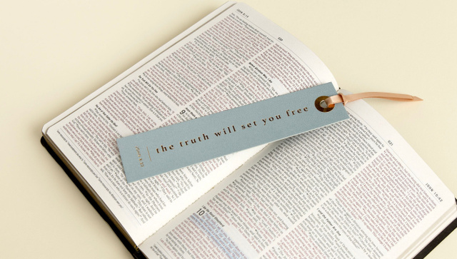 The Truth Will Set You Free Scripture Bookmark, 2 of 3