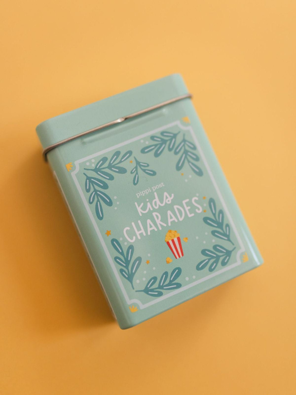 Kids Charades Game - Deck of Cards + Storage Tin, 1 of 9