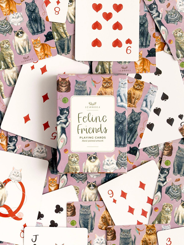 Feline Friends Cats Deck of Playing Cards, 2 of 3