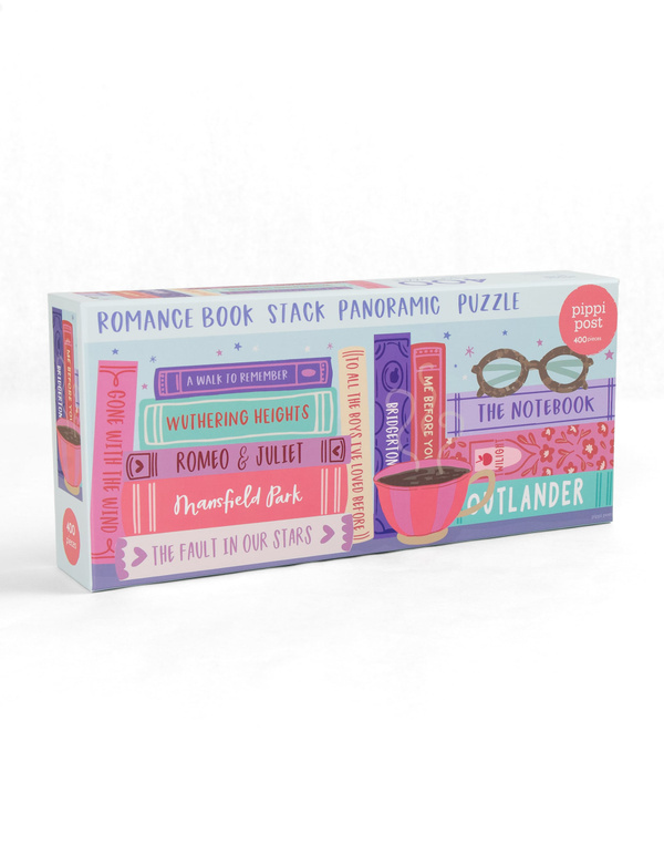 Romance Novels Bookshelf - 400 Piece Panoramic Jigsaw Puzzle, 1 of 7