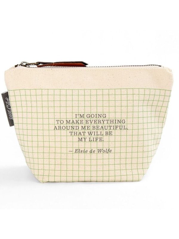 Beautiful Canvas Zip Pouch, 1 of 5