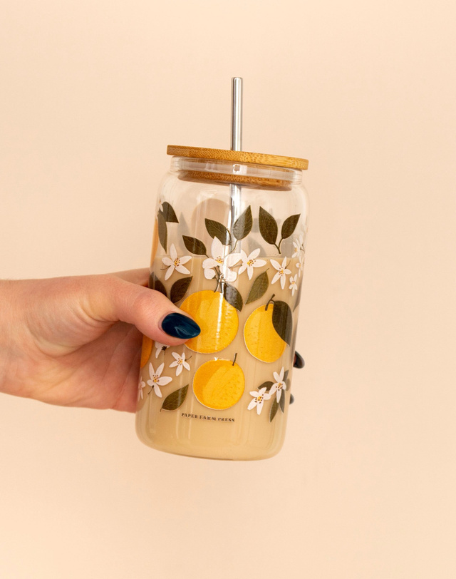 Orange Orchard Glass Can, 4 of 4