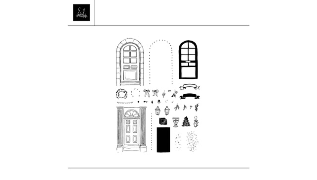 Digital Doors and Windows 6×8 Stamp Set , 1 of 1