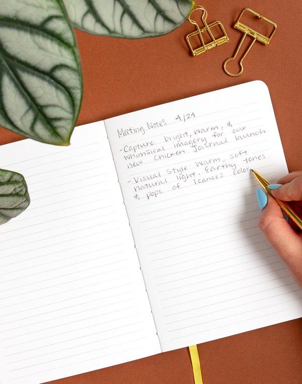 Chicken Meadows Lined Lay Flat Journal, 2 of 3
