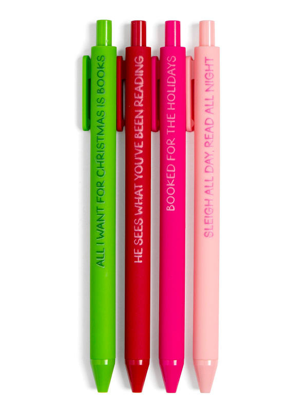 Merry Bookmas Reader Christmas Pen Set, 5 of 6