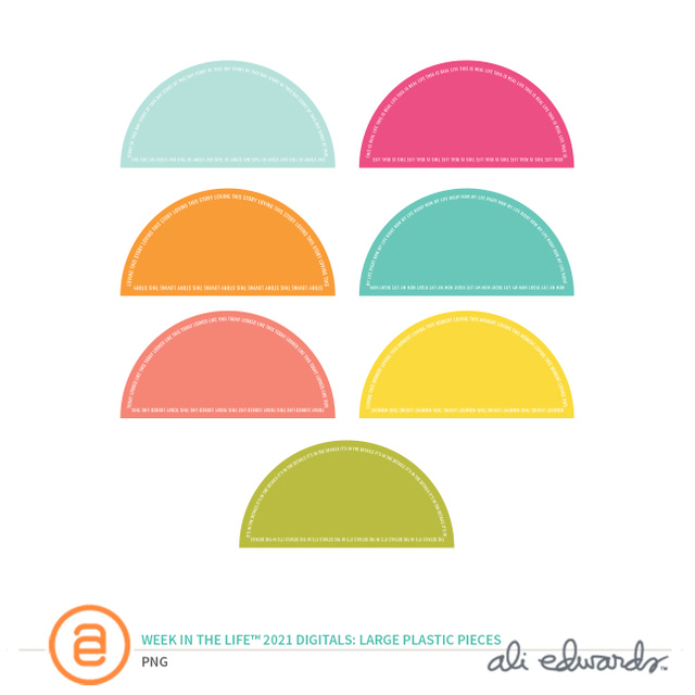 Week In The Life™ 2021 Digital Large Plastic Pieces, 1 of 1