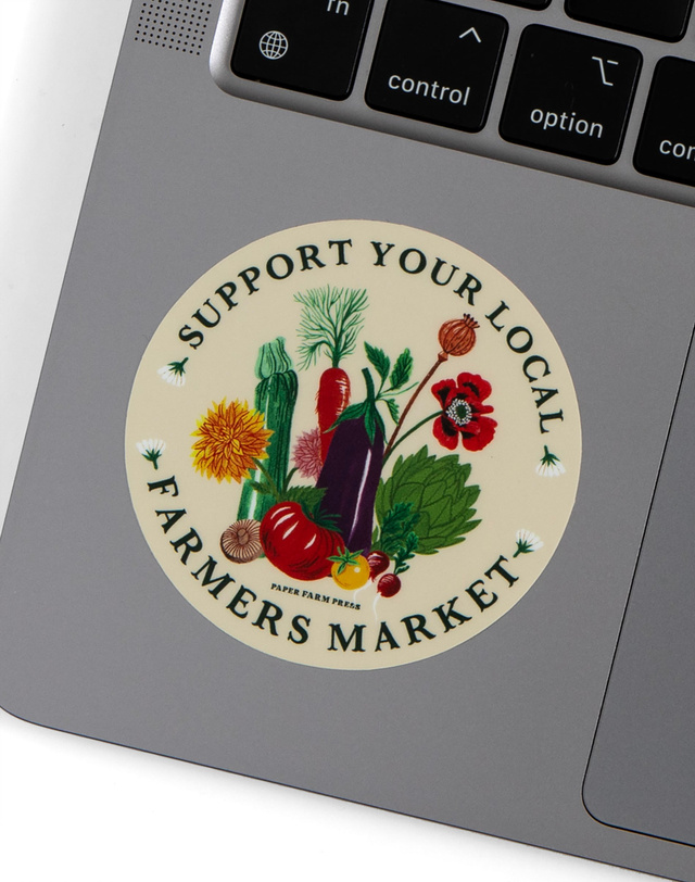 Support Your Local Farmers Market Decal Sticker, 2 of 5