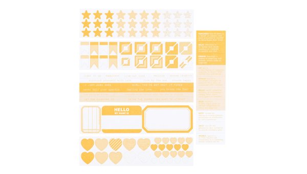 Color Collective Mini Sticker Booklet - Sunny, 1 of 2