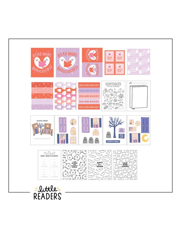Spooky Reading Challenge Little Readers Digital Bundle, 1 of 3