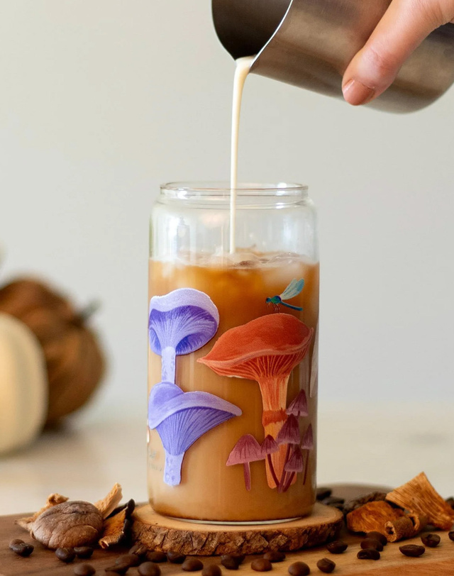 Mushroom Glass Can, 1 of 4