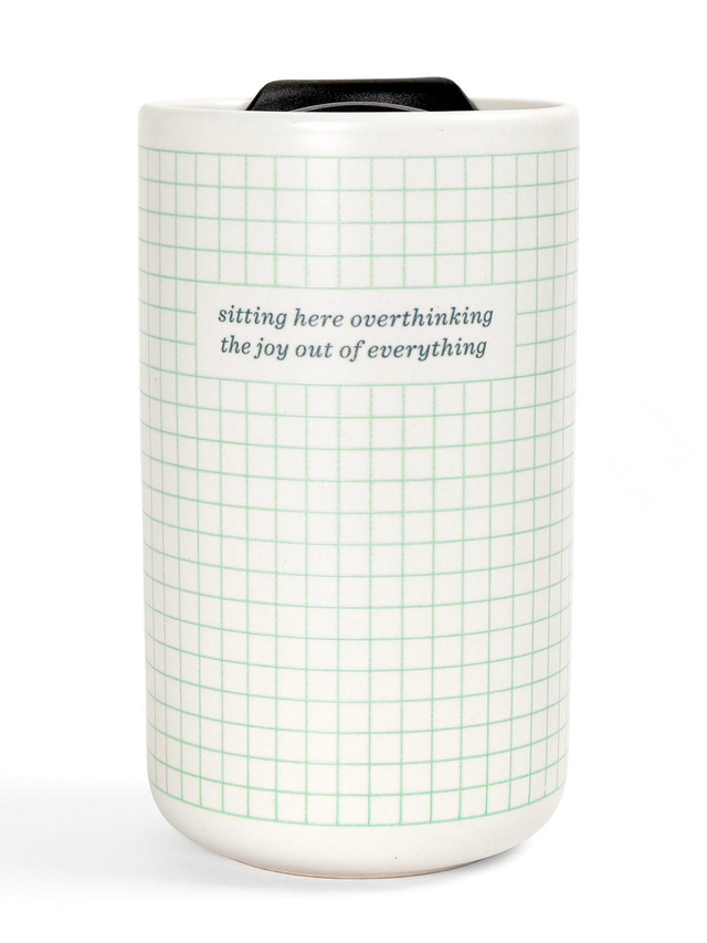 Overthinking The Joy Out of Everything Travel Coffee Mug, 1 of 1