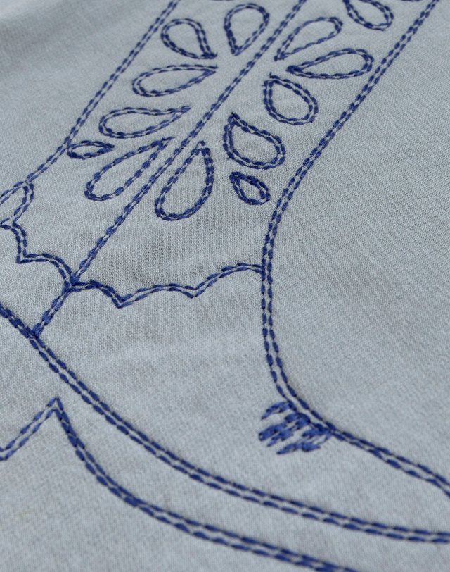 Howdy Cowgirl Boots - Callie Tunic Sweatshirt - Dusty Blue, 6 of 9