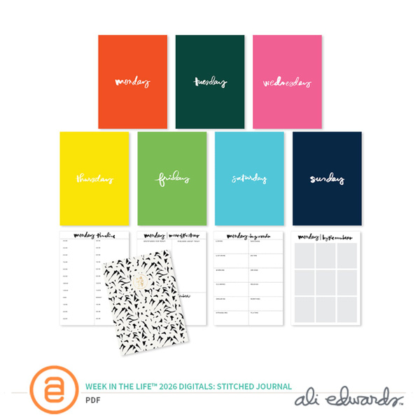 Week In The Life™ 2026 Digital Stitched Notebook, 1 of 1