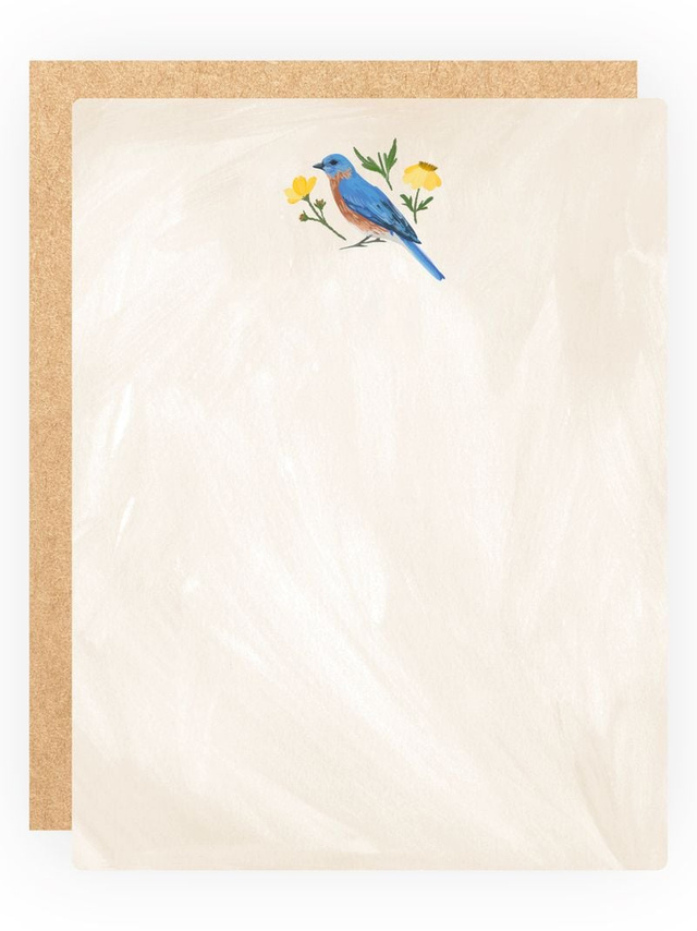 Feathered Friends Birds & Florals Flat Note Set, 4 of 8