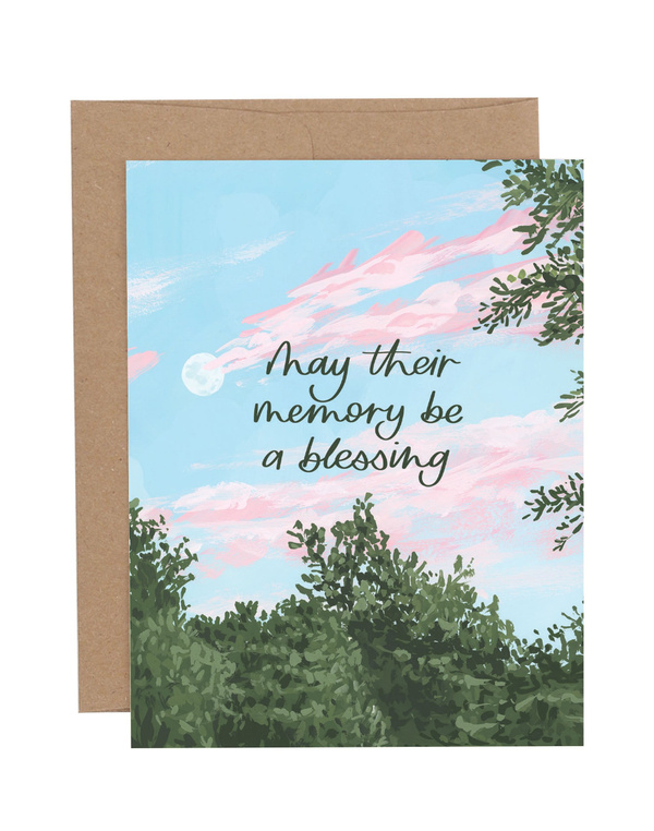 Aurora Moon Sympathy Greeting Card, 1 of 1