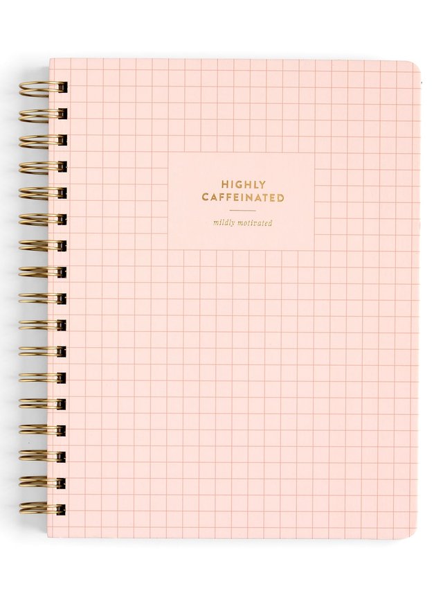 Highly Caffeinated 7×9 Spiral Notebook, 1 of 3