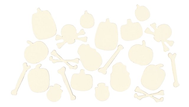 Hocus Pocus Chipboard Skulls & Pumpkins, 1 of 2