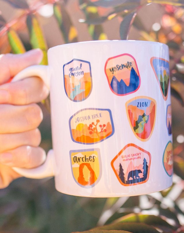 National Parks Medium Ceramic Mug, 1 of 3