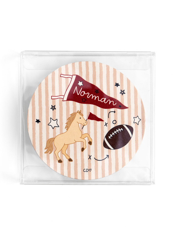 Norman Football Game Day Paper Coasters - Set of 10, 2 of 3