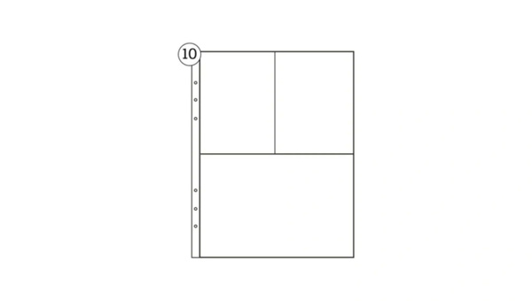 6×8 Page Protectors 3×4 and 4×6 pockets (10 pack), 1 of 1