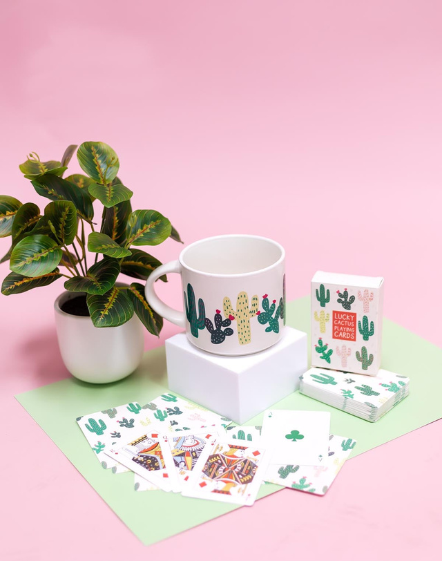 Cacti Ceramic Mug - Cream, 2 of 7