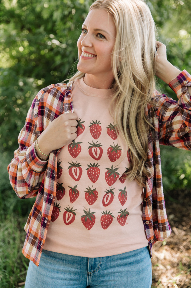 Strawberry Patch Tee - Paper Farm Press