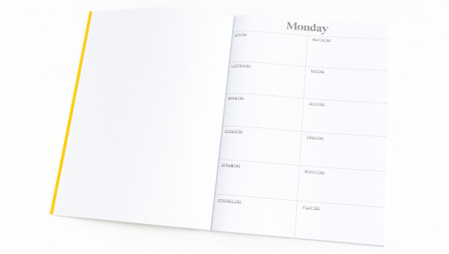 Week In The Life™ Black and White Notebook, 4 of 6