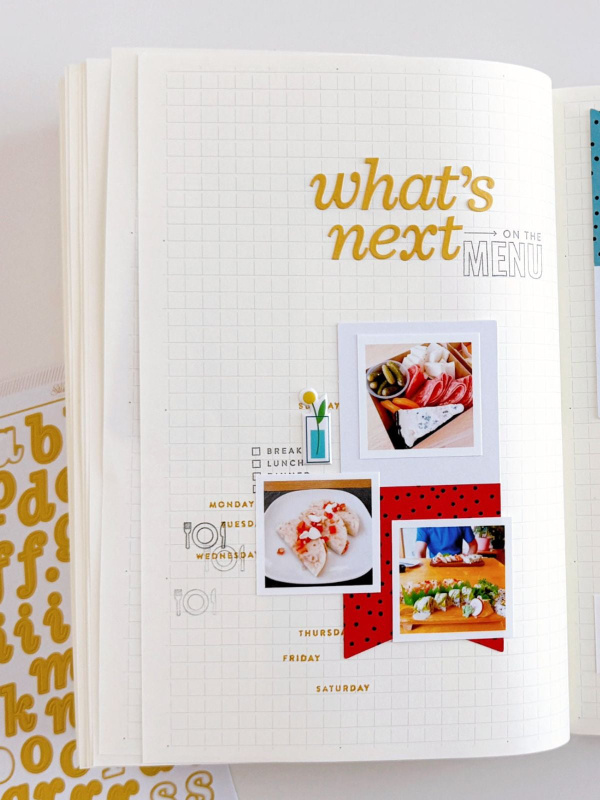 Stamp Set : 4×6 Meal Planner by Goldenwood Co, 5 of 6
