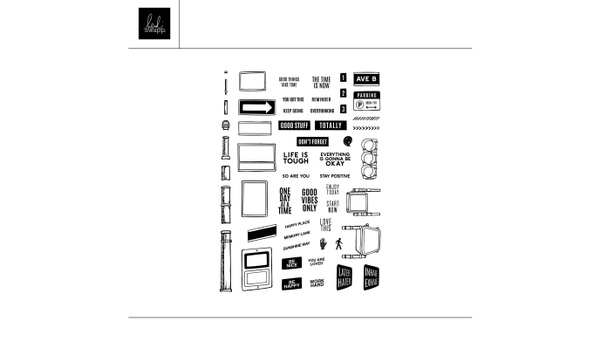 Digital Light Pole Sign Builder 6×8 Stamp Set , 1 of 1