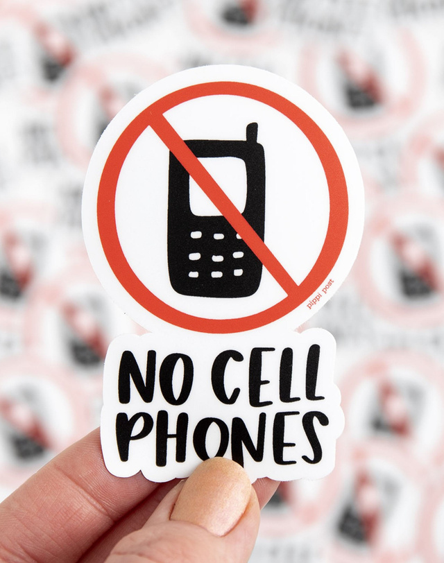 No Cell Phones Decal Sticker, 1 of 5