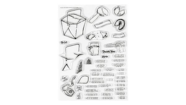 Stamp Set : 6×8 Fortune Cookies, 1 of 3