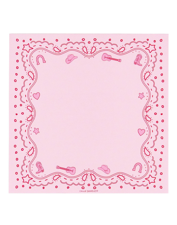 Pink Bandana Western Notepad, 1 of 2