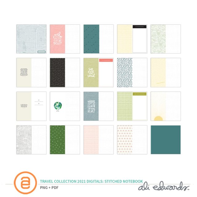Travel Collection 2021 Digital Stitched Notebook, 1 of 1