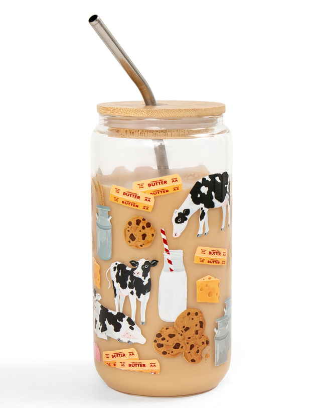 Dairy Cows 16oz Glass Can, 3 of 3
