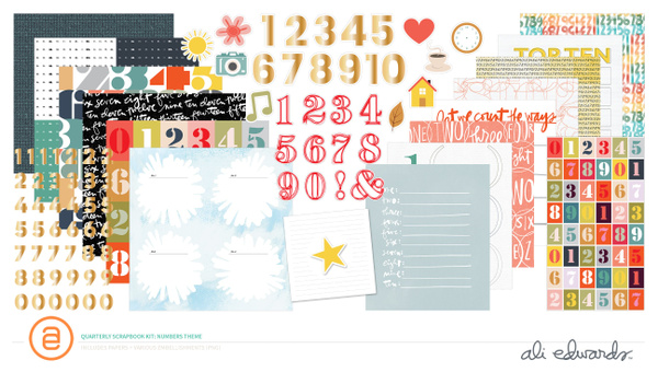 Digital Scrapbook Kit - Numbers, 1 of 1