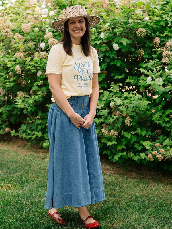 Sings Your Praise Faith Tee - Butter, 2 of 5