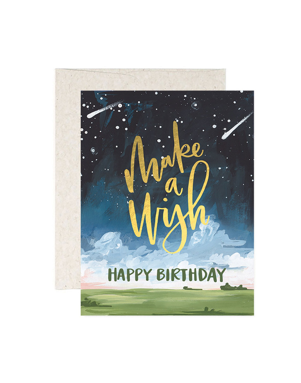 Make a Wish Birthday Greeting Card, 1 of 1