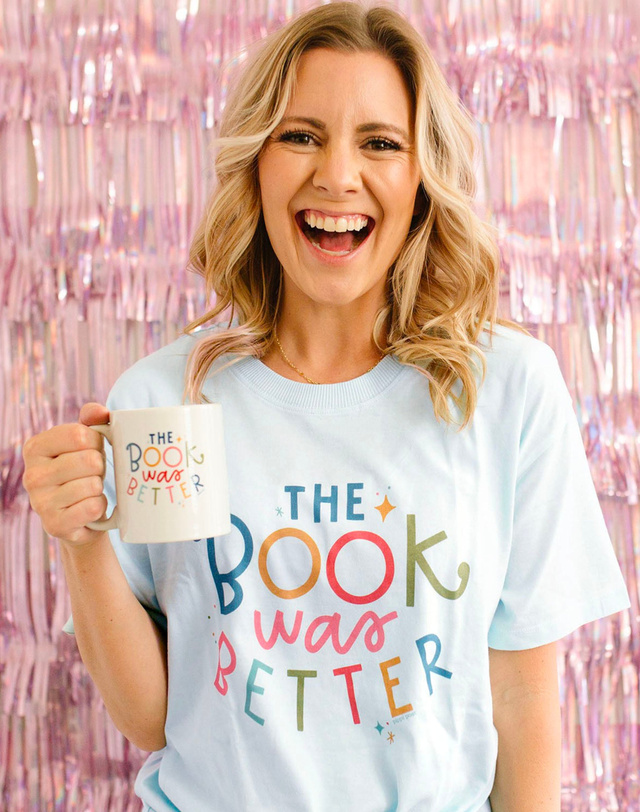 The Book Was Better Tee - Chambray, 2 of 4