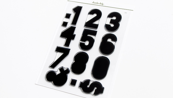 Numbers 6×8 Stamp Set, 2 of 2