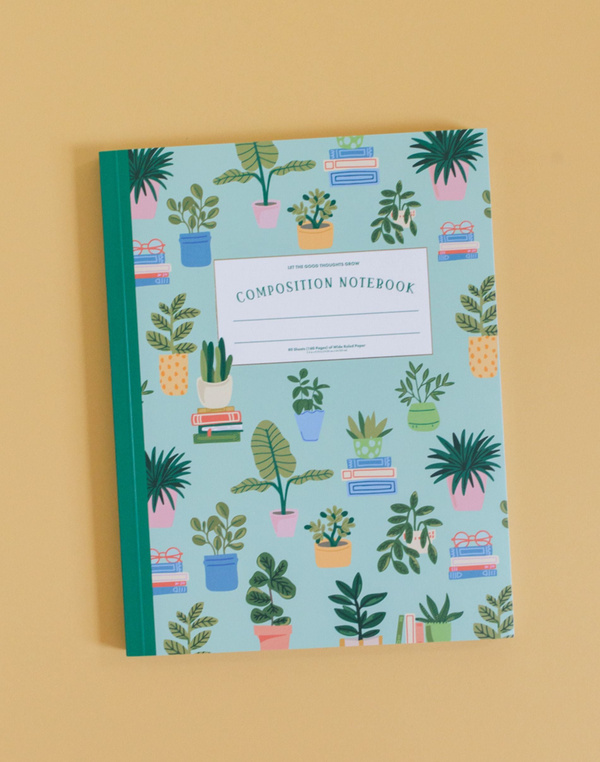 Plants & Books Composition Notebook, 2 of 6